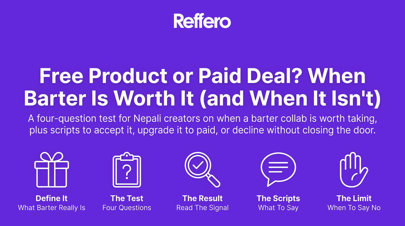 Free Product or Paid Deal? When Barter Is Worth It (and When It Isn't)
