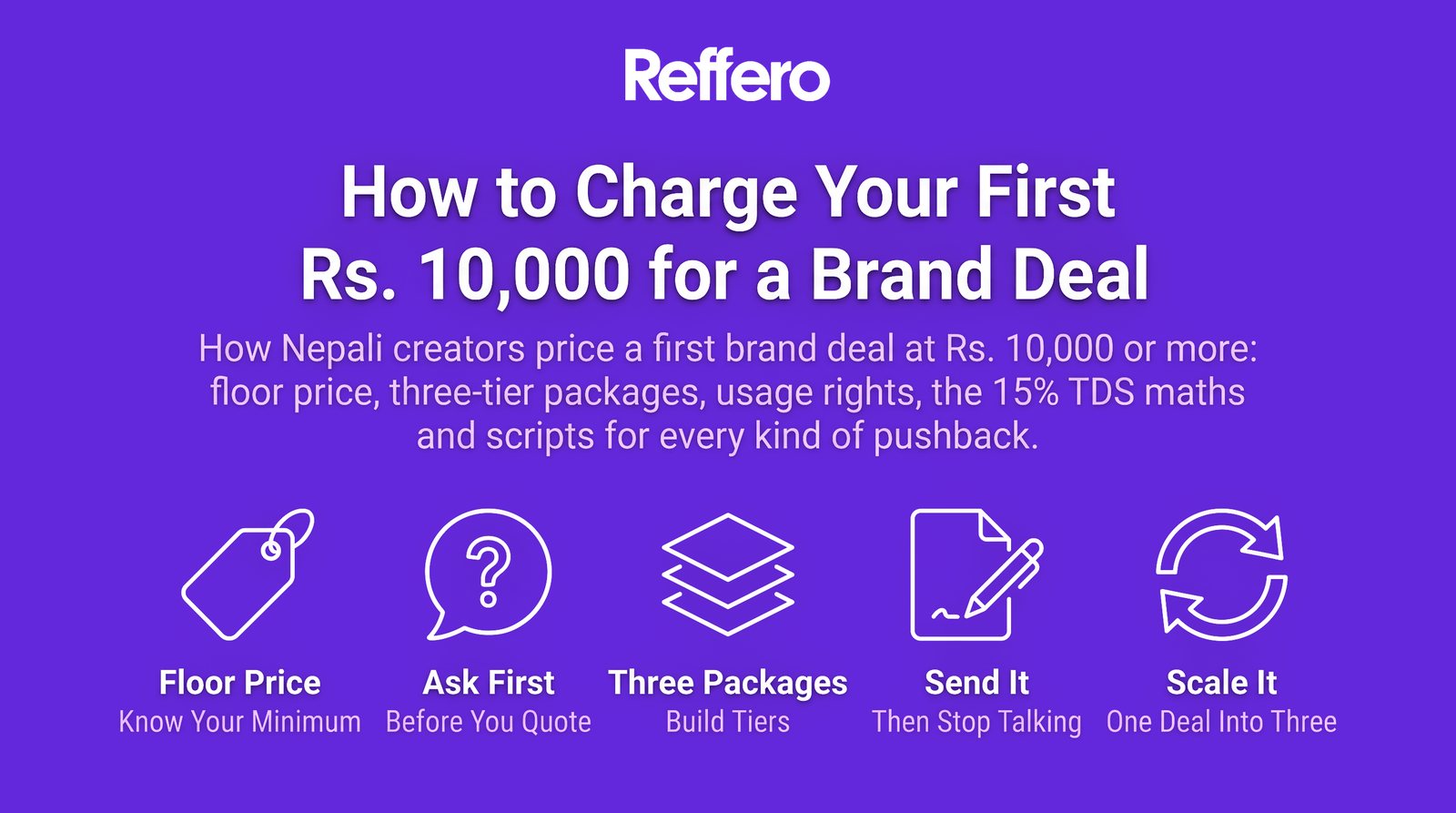 How to Charge Your First Rs. 10,000 for a Brand Deal