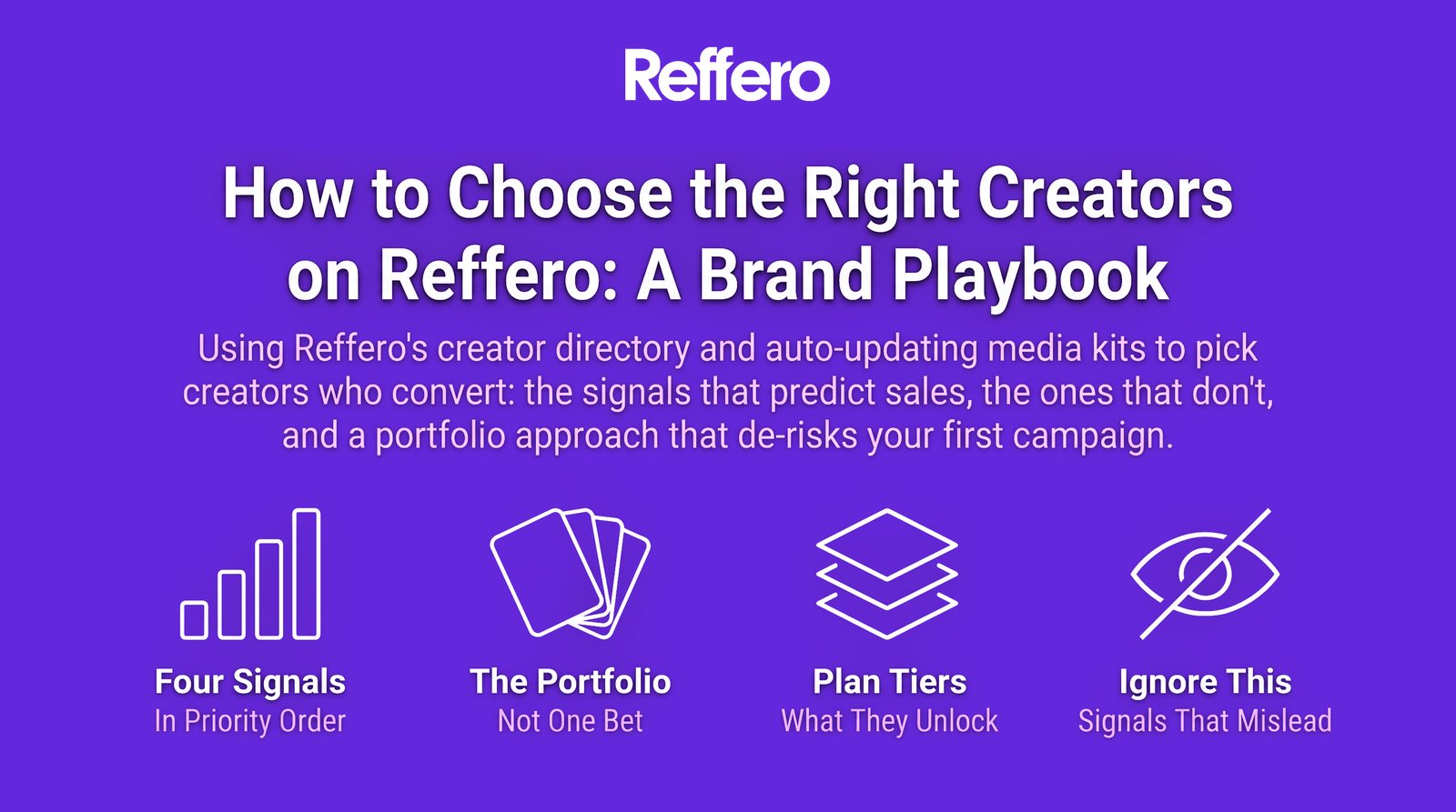 How to Choose the Right Creators on Reffero: A Brand Playbook