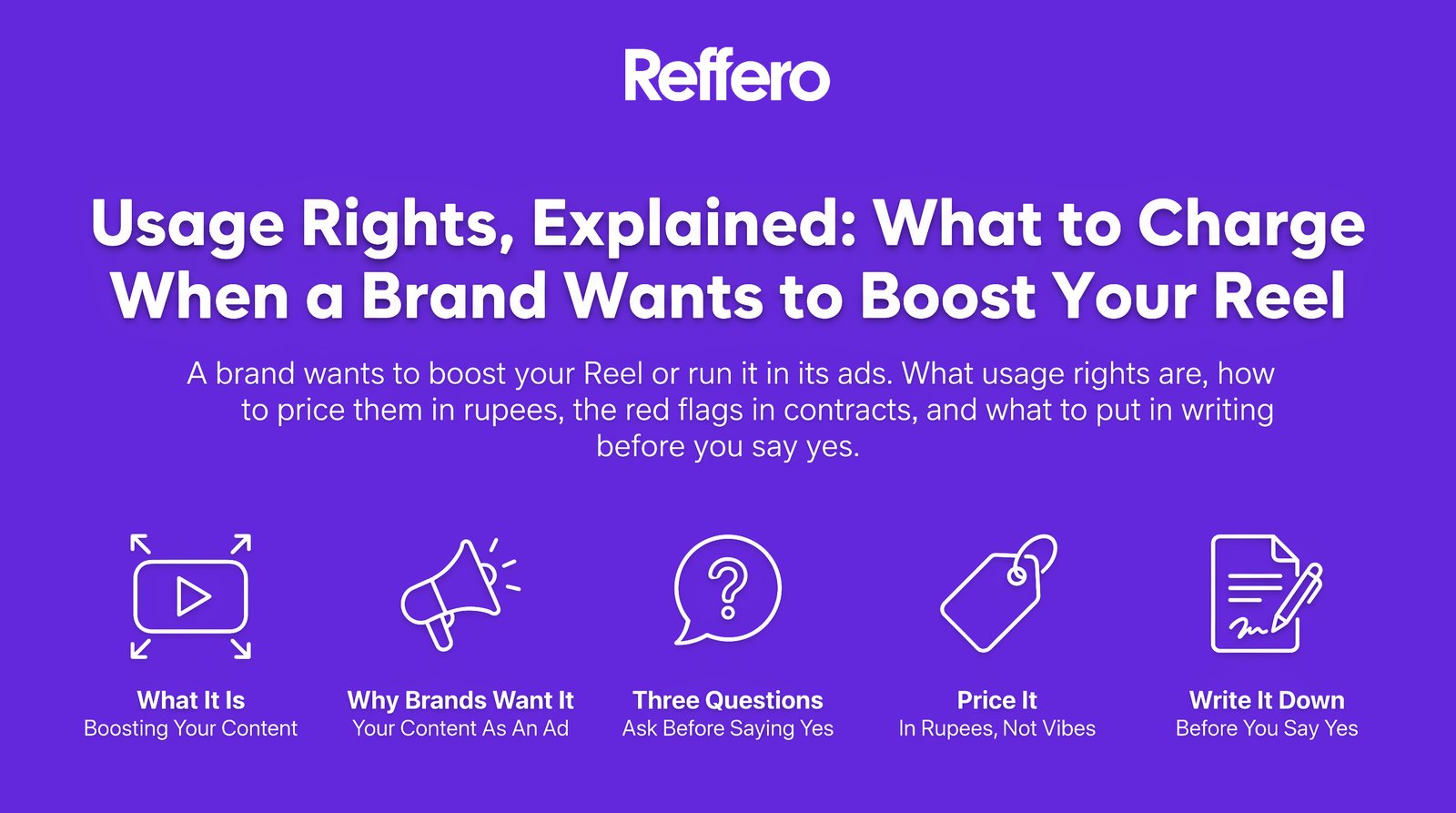 Usage Rights, Explained: What to Charge When a Brand Wants to Boost Your Reel